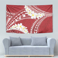 Polynesian Vintage Floral Tapestry Scarlet Motifs LT7 - Polynesian Pride