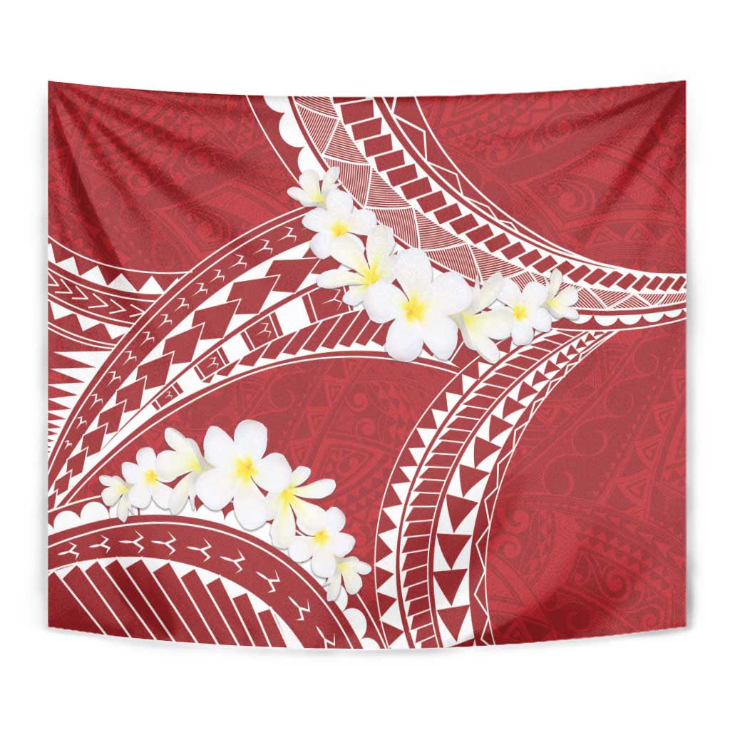 Polynesian Vintage Floral Tapestry Scarlet Motifs LT7 - Polynesian Pride