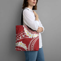 Polynesian Vintage Floral Tote Bag Scarlet Motifs LT7 - Polynesian Pride