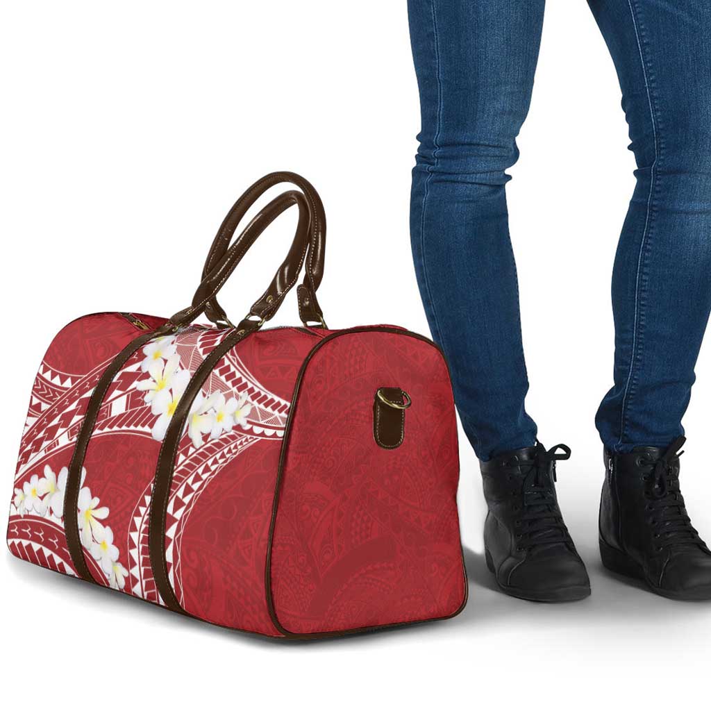 Polynesian Vintage Floral Travel Bag Scarlet Motifs LT7 - Polynesian Pride