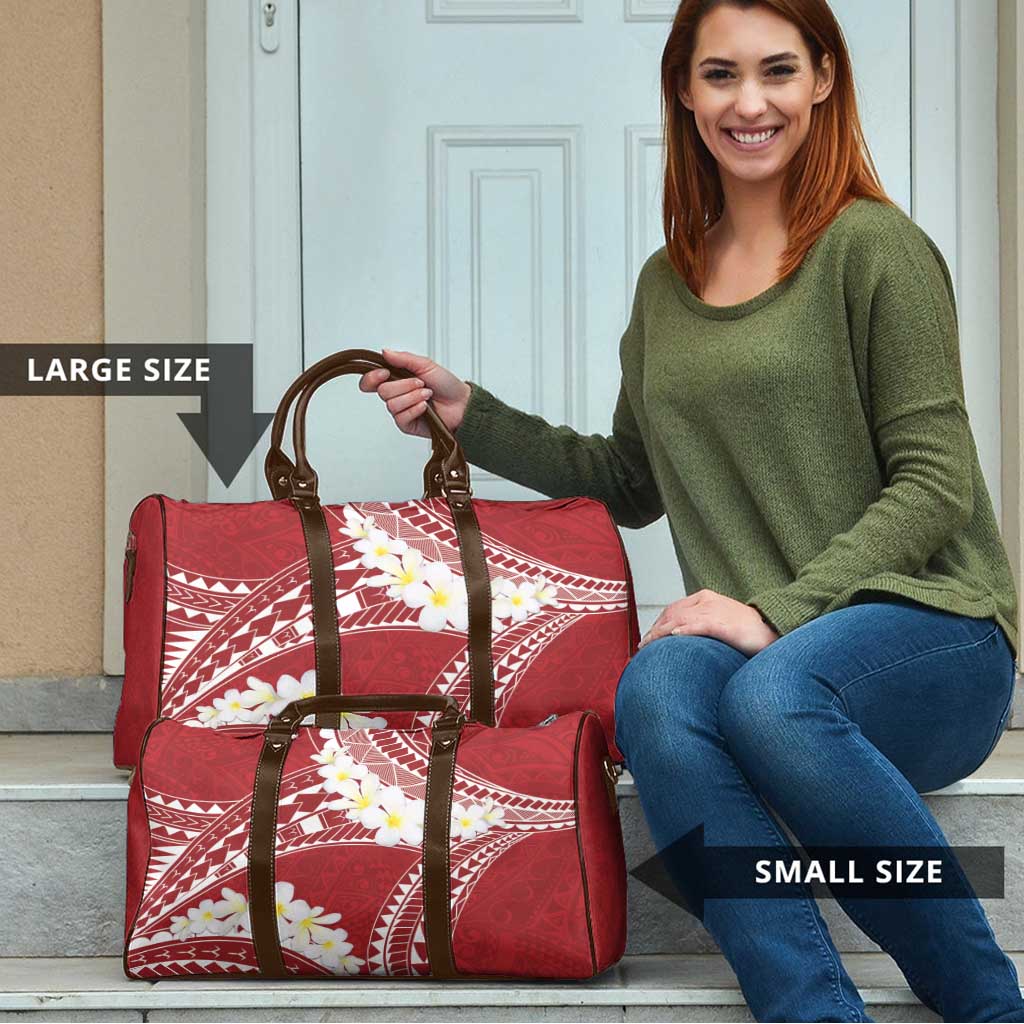 Polynesian Vintage Floral Travel Bag Scarlet Motifs LT7 - Polynesian Pride