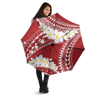 Polynesian Vintage Floral Umbrella Scarlet Motifs LT7 - Polynesian Pride