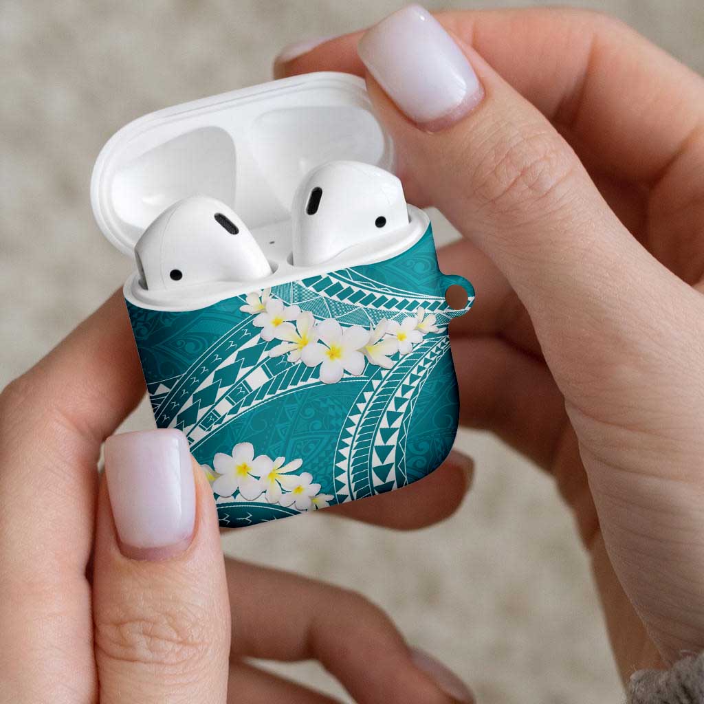 Polynesian Vintage Floral AirPods Case Teal Motifs LT7 - Polynesian Pride