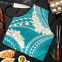 Polynesian Vintage Floral Apron Teal Motifs LT7 Teal - Polynesian Pride