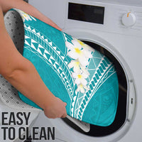 Polynesian Vintage Floral Bathroom Set Teal Motifs LT7 - Polynesian Pride