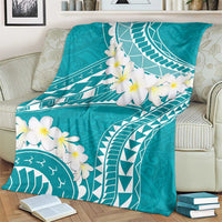 Polynesian Vintage Floral Blanket Teal Motifs LT7 - Polynesian Pride