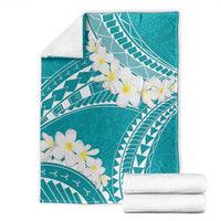 Polynesian Vintage Floral Blanket Teal Motifs LT7 - Polynesian Pride