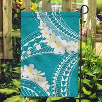 Polynesian Vintage Floral Garden Flag Teal Motifs LT7 Garden Flag Teal - Polynesian Pride