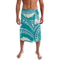Polynesian Vintage Floral Lavalava Teal Motifs LT7 Teal - Polynesian Pride