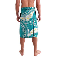 Polynesian Vintage Floral Lavalava Teal Motifs LT7 - Polynesian Pride