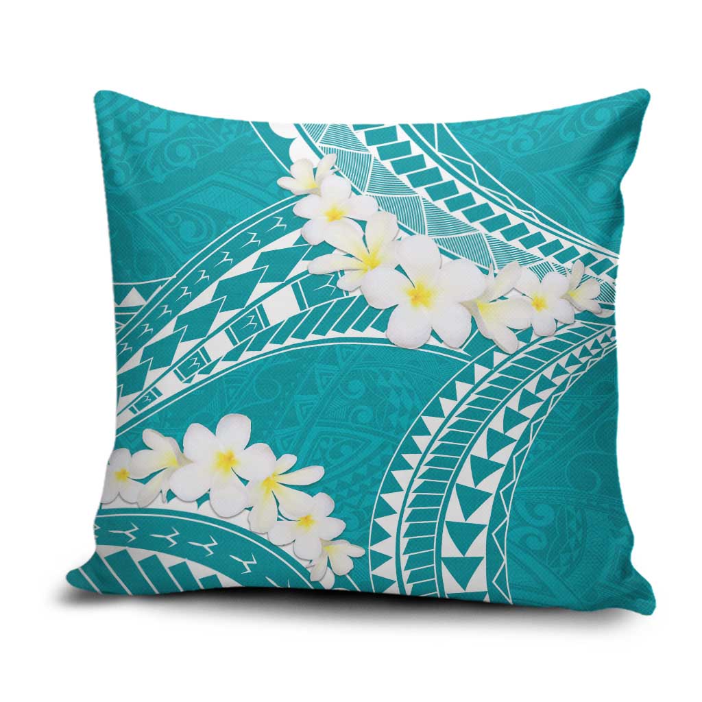Polynesian Vintage Floral Pillow Cover Teal Motifs LT7 Teal - Polynesian Pride