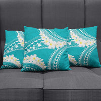 Polynesian Vintage Floral Pillow Cover Teal Motifs LT7 - Polynesian Pride