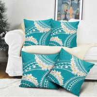 Polynesian Vintage Floral Pillow Cover Teal Motifs LT7 - Polynesian Pride