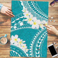 Polynesian Vintage Floral Puzzle Teal Motifs LT7 Teal - Polynesian Pride