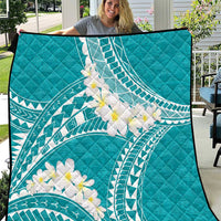 Polynesian Vintage Floral Quilt Teal Motifs LT7 Teal - Polynesian Pride
