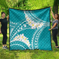 Polynesian Vintage Floral Quilt Teal Motifs LT7 - Polynesian Pride