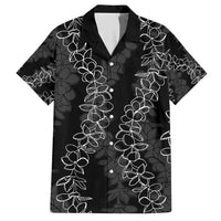 Hawaii Plumeria Lei Hawaiian Shirt Aloha Festive Vibe LT7 Black - Polynesian Pride