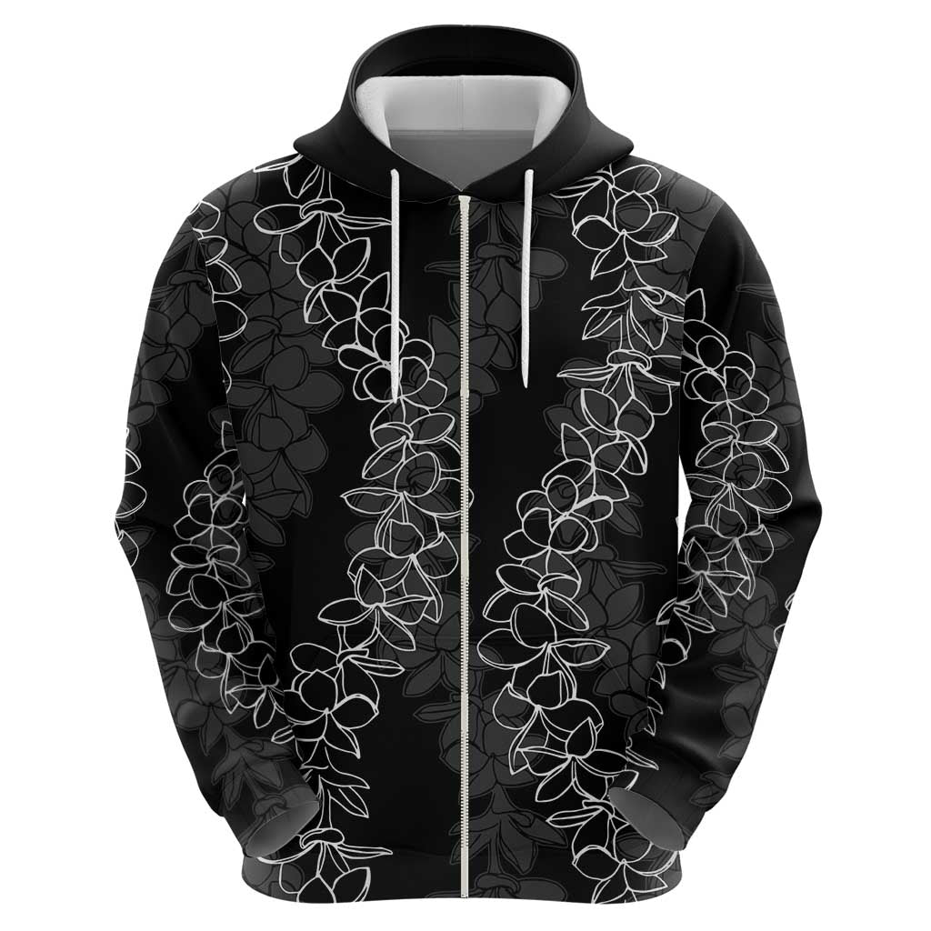 Hawaii Plumeria Lei Zip Hoodie Aloha Festive Vibe LT7 - Polynesian Pride
