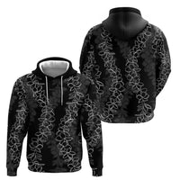 Hawaii Plumeria Lei Zip Hoodie Aloha Festive Vibe LT7 - Polynesian Pride