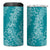 Hawaii Plumeria Lei 4 in 1 Can Cooler Tumbler Aloha Festive Vibe - Teal