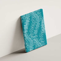 Hawaii Plumeria Lei Canvas Wall Art Aloha Festive Vibe - Teal LT7 - Polynesian Pride