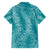 Hawaii Plumeria Lei Family Matching Off Shoulder Maxi Dress and Hawaiian Shirt Aloha Festive Vibe - Teal