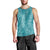 Hawaii Plumeria Lei Men Tank Top Aloha Festive Vibe - Teal