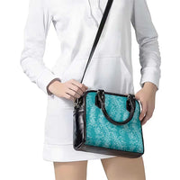 Hawaii Plumeria Lei Shoulder Handbag Aloha Festive Vibe - Teal LT7 - Polynesian Pride