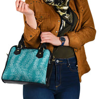 Hawaii Plumeria Lei Shoulder Handbag Aloha Festive Vibe - Teal LT7 - Polynesian Pride