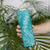 Hawaii Plumeria Lei Skinny Tumbler Aloha Festive Vibe - Teal