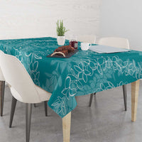 Hawaii Plumeria Lei Tablecloth Aloha Festive Vibe - Teal LT7 - Polynesian Pride