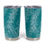 Hawaii Plumeria Lei Tumbler Cup Aloha Festive Vibe - Teal