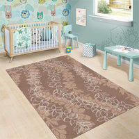 Hawaii Plumeria Lei Area Rug Aloha Festive Vibe - Beige LT7 - Polynesian Pride