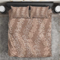 Hawaii Plumeria Lei Bedding Set Aloha Festive Vibe - Beige LT7 Beige - Polynesian Pride