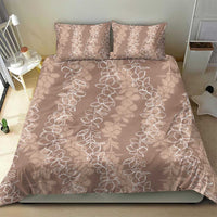 Hawaii Plumeria Lei Bedding Set Aloha Festive Vibe - Beige LT7 - Polynesian Pride