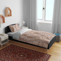 Hawaii Plumeria Lei Bedding Set Aloha Festive Vibe - Beige LT7 - Polynesian Pride