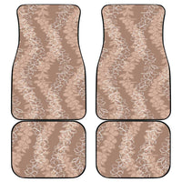 Hawaii Plumeria Lei Car Mats Aloha Festive Vibe - Beige LT7 - Polynesian Pride