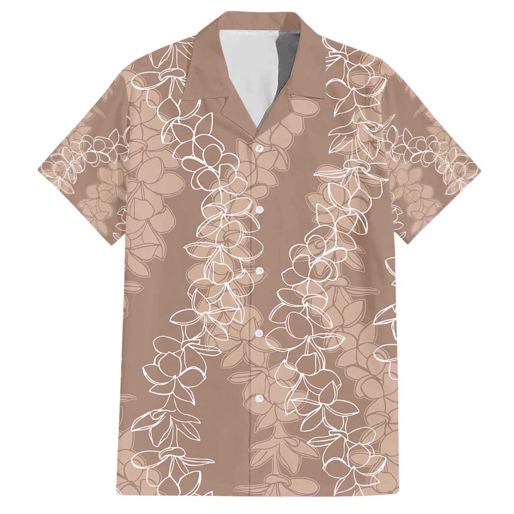 Hawaii Plumeria Lei Hawaiian Shirt Aloha Festive Vibe - Beige LT7 Beige - Polynesian Pride