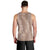 Hawaii Plumeria Lei Men Tank Top Aloha Festive Vibe - Beige