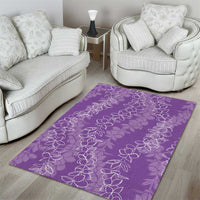 Hawaii Plumeria Lei Area Rug Aloha Festive Vibe - Violet LT7 - Polynesian Pride