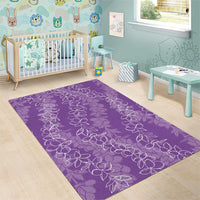 Hawaii Plumeria Lei Area Rug Aloha Festive Vibe - Violet LT7 - Polynesian Pride