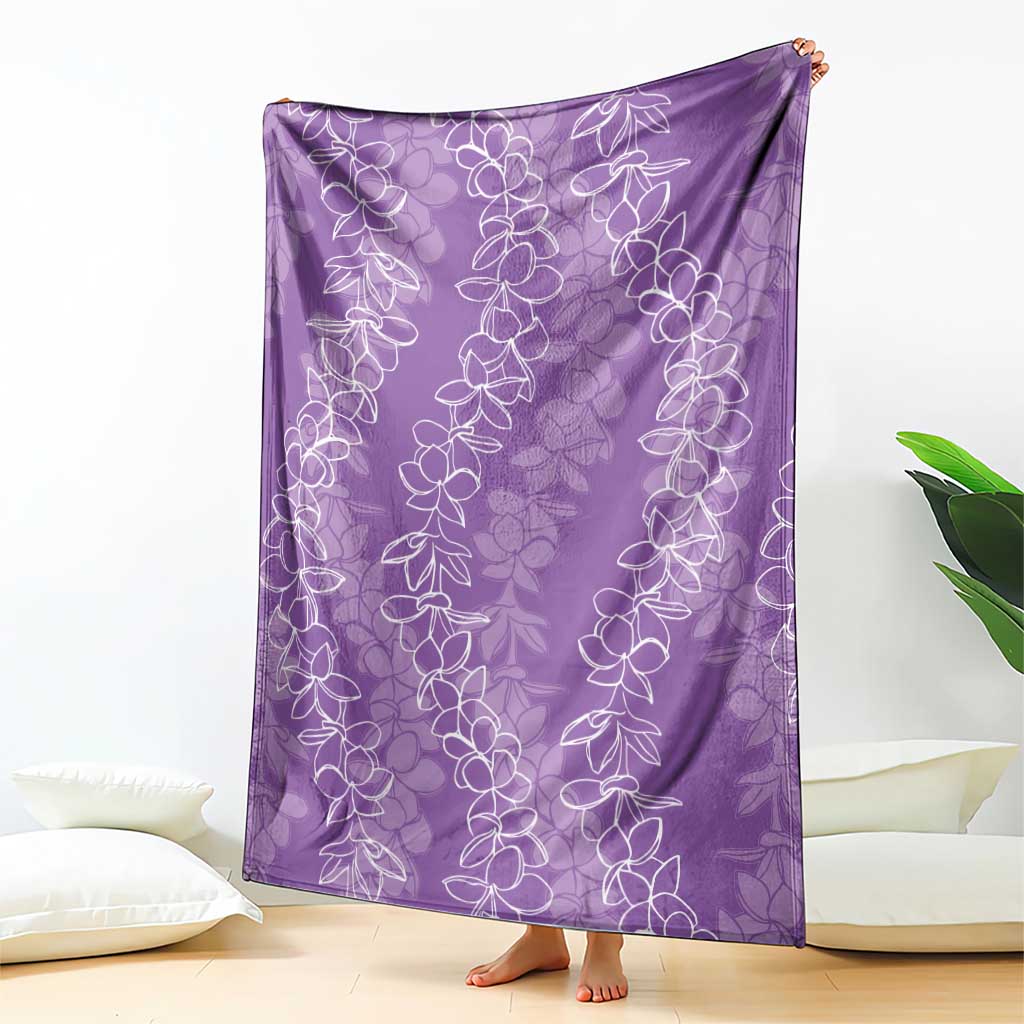 Hawaii Plumeria Lei Blanket Aloha Festive Vibe - Violet LT7 - Polynesian Pride