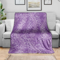 Hawaii Plumeria Lei Blanket Aloha Festive Vibe - Violet LT7 - Polynesian Pride