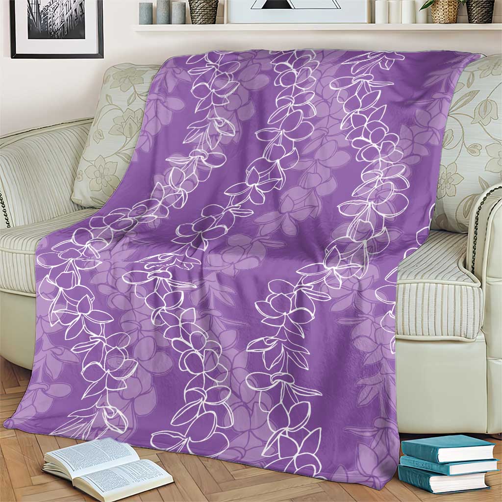 Hawaii Plumeria Lei Blanket Aloha Festive Vibe - Violet LT7 - Polynesian Pride