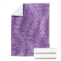 Hawaii Plumeria Lei Blanket Aloha Festive Vibe - Violet LT7 - Polynesian Pride