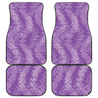 Hawaii Plumeria Lei Car Mats Aloha Festive Vibe - Violet LT7 - Polynesian Pride