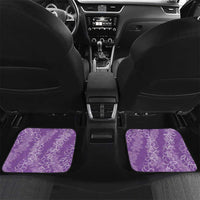 Hawaii Plumeria Lei Car Mats Aloha Festive Vibe - Violet LT7 Set 2pcs - Back Violet - Polynesian Pride