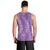 Hawaii Plumeria Lei Men Tank Top Aloha Festive Vibe - Violet