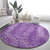 Hawaii Plumeria Lei Round Carpet Aloha Festive Vibe - Violet