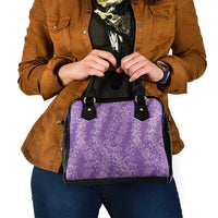 Hawaii Plumeria Lei Shoulder Handbag Aloha Festive Vibe - Violet LT7 - Polynesian Pride